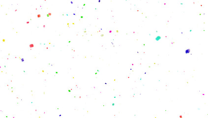 Muticolor Confetti  PNG Transparent Background. Christmas holiday Confeti Failling White Background. 3d Rendering  Flying Transparent Confeti. Colorful bright confetti explosion Overley.