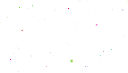 Fototapeta premium Multicolor confetti abstract background, Realistic Confetti on transparent PNG Festive decorative tinsel element for design. Colorful confetti explosion isolated on transparent background. 3D Confeti