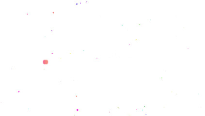 Multicolor confetti abstract background, Realistic Confetti on transparent PNG Festive decorative tinsel element for design. Colorful confetti explosion isolated on transparent background. 3D Confeti