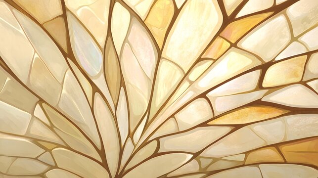 Abstract Beige and Brown Wing Pattern Design Background