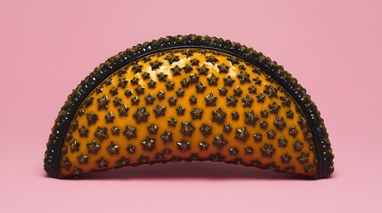 Glamorous Golden Starry Clutch Bag Fashion Accessory