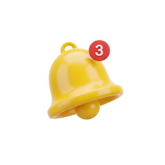 Create 3D Animated Notification Bell with Transparent Background