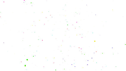Multicolor confetti abstract background, Realistic Confetti on transparent PNG Festive decorative tinsel element for design. Colorful confetti explosion isolated on transparent background. 3D Confeti