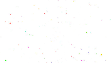 Multicolor confetti abstract background, Realistic Confetti on transparent PNG Festive decorative tinsel element for design. Colorful confetti explosion isolated on transparent background. 3D Confeti