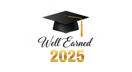 Congratulatory graduation banner for 2025 showcasing future academic success