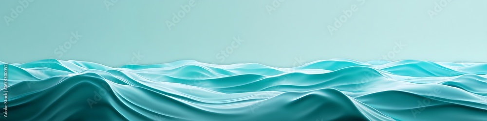 Fototapete abstract turquoise waves background for graphic design and digital art projects and presentations us