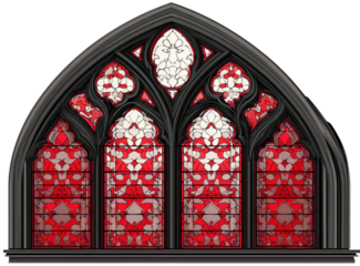 Gothic Stained Glass Window