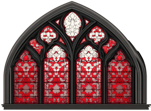 Gothic Stained Glass Window
