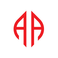 AA letter logo design on White background. AA creative initials letter logo concept. AA letter design.	