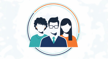 Obraz premium Diverse professional team collaborating successfully within a modern business environment