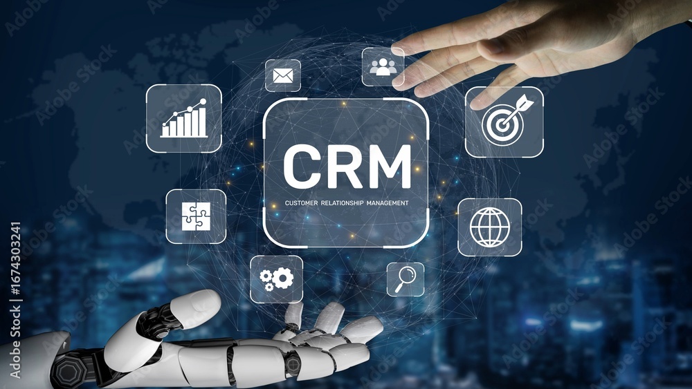 Poster crm platforms improve customer relationships through data analysis, crm communication tools, and aut