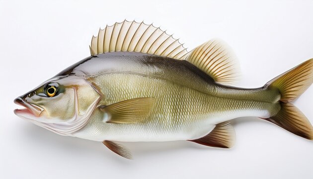 panfish on white background