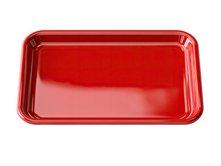 Empty red rectangular tray (1)