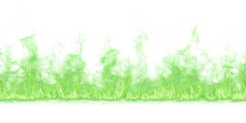 Seamless Fire Flames Border PNG – Realistic Horizontal Flame Line