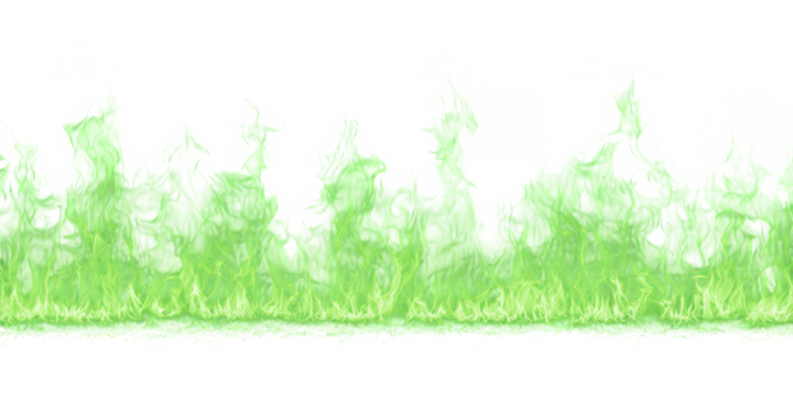 Seamless Fire Flames Border PNG – Realistic Horizontal Flame Line - Powered by Adobe