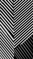 Abstract close-up view of layered, diagonal lines