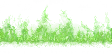 Seamless Fire Flames Border PNG – Realistic Horizontal Flame Line