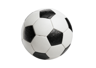Soccer ball, white and black panels