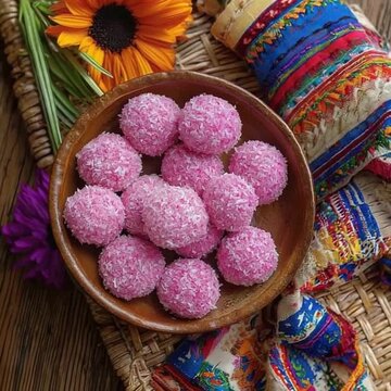 cocadas rosas pink coconut sweets mexican dessert video