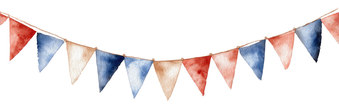 Watercolor bunting (2)