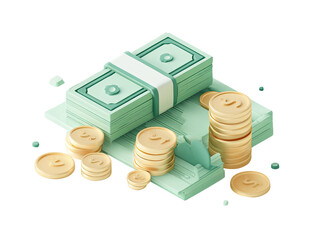 3D illustration of money (1)