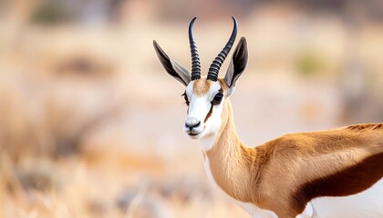 Naklejka premium Close-up of a Springbok