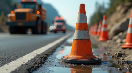 detour road work ahead