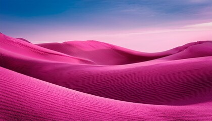 Obraz premium pink wavy landscape