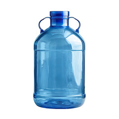 Clear blue plastic jug with handles
