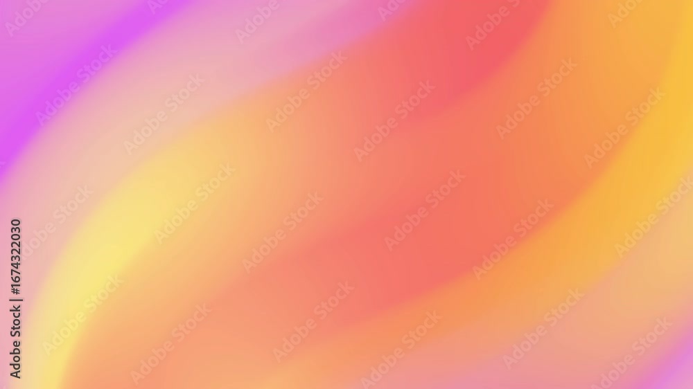 Poster An abstract rainbow, orange and purple gradient wave pattern of bright colors creates a vibrant backdrop with a dynamic and artistic texture