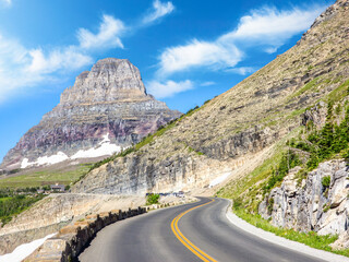 Clements Mountain and Going-To-The Sun road.