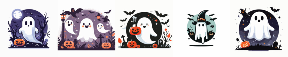 vector of a Halloween ghost