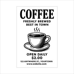 Premium Coffee Flyer Design Template 