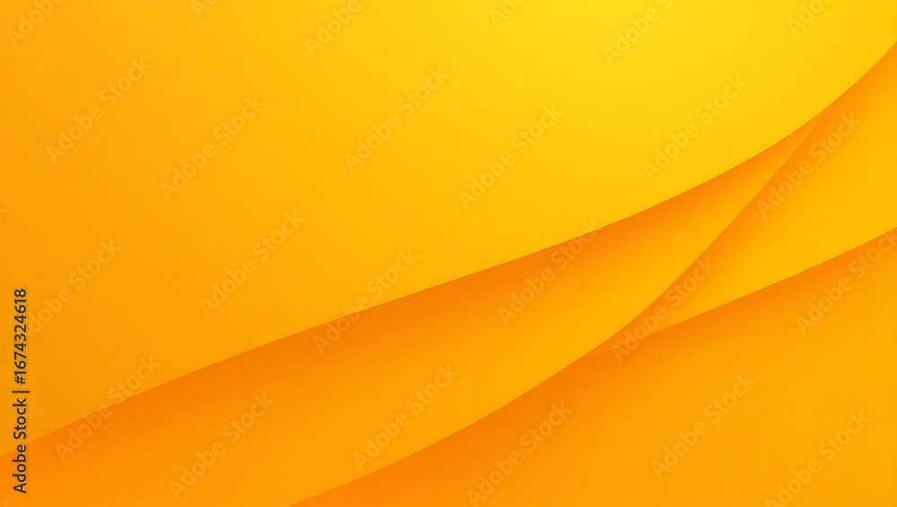 Poster abstract geometric background with overlapping yellow and orange shapes. a modern minimalist design 