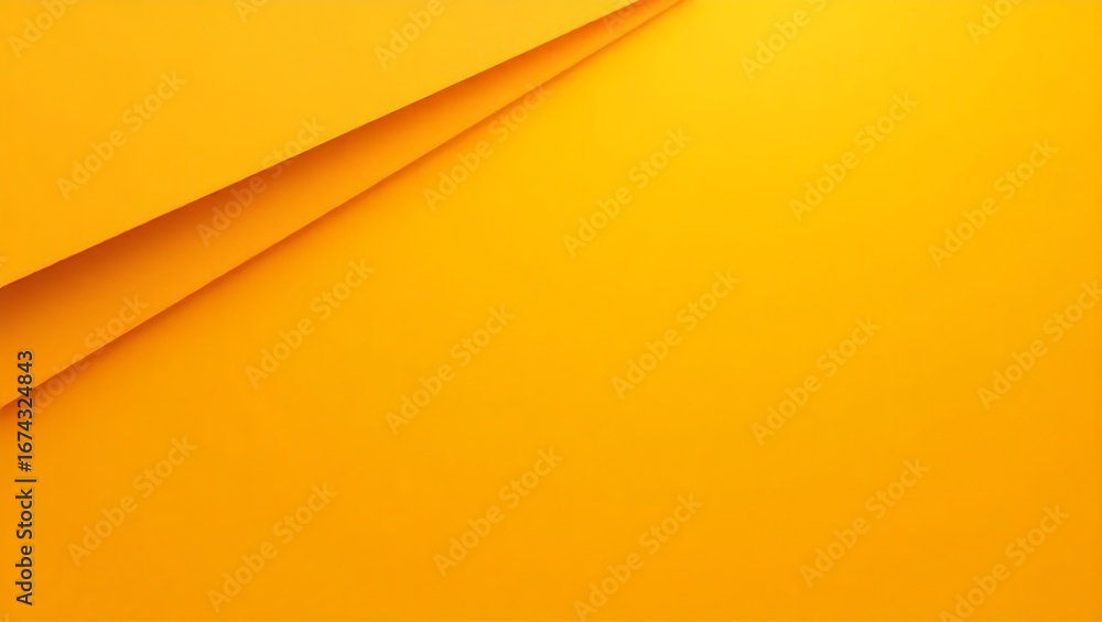 Aufkleber abstract geometric background with overlapping yellow and orange shapes. a modern minimalist design 