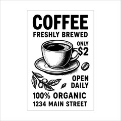 Premium Coffee Flyer Design Template 