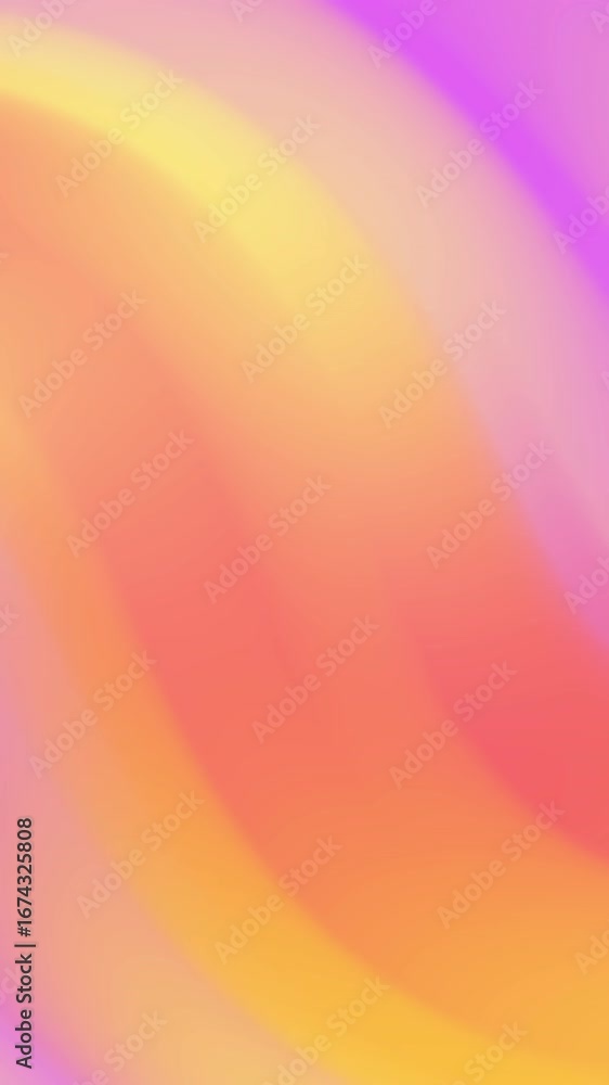 Aufkleber an abstract rainbow, orange and purple gradient wave pattern of bright colors creates a vibrant back