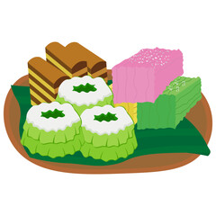 Indonesian Traditional Food Illustration