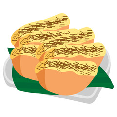 Indonesian Traditional Food Illustration