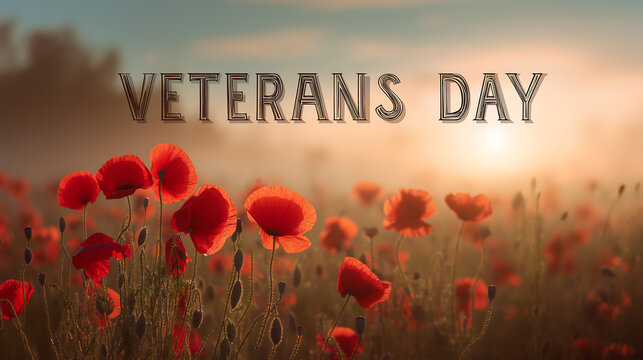 Veterans day poppies remembrance background image for memorial holiday
