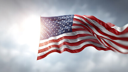 Obraz premium Waving american flag patriotic symbol usa united states of america image