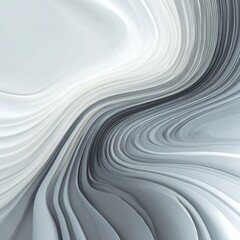 Obraz premium Abstract design with flowing, layered, light gray and white ribbons
