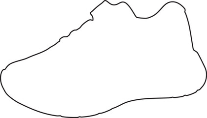 shoes line art vector