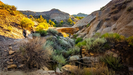 Natural Bridge on Cap Rock Trail, Makoshika State Park