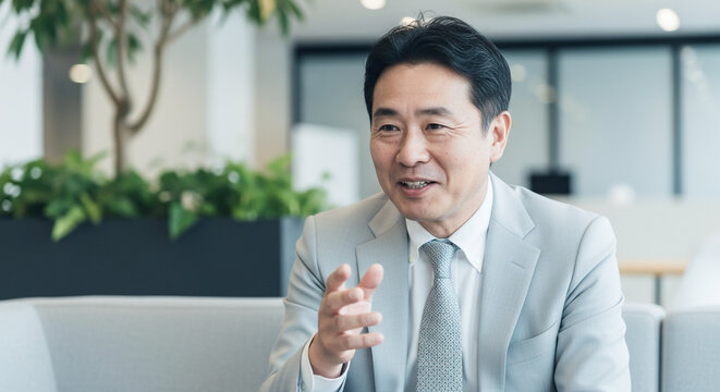 会社社長 役員のインタビューカット