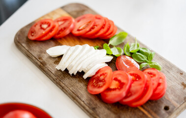 Making Caprese Salad