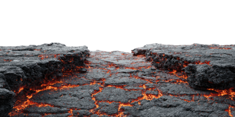 Molten rock landscape