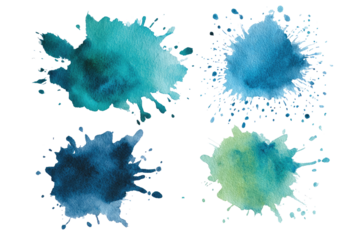 Watercolor splatter patterns