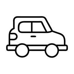 Car vehicle automobile transport outline icon for design and creative projects illustration