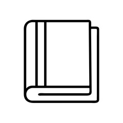 Book icon vector illustration for education, reading, library, and literature design projects